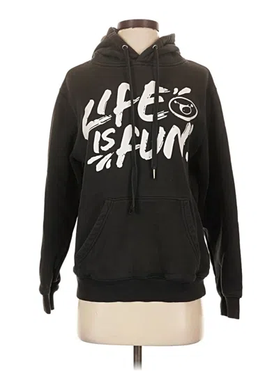 Pre-owned Assorted Brands Pullover Hoodie In Black
