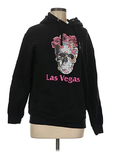 Pre-owned Assorted Brands Pullover Hoodie In Black