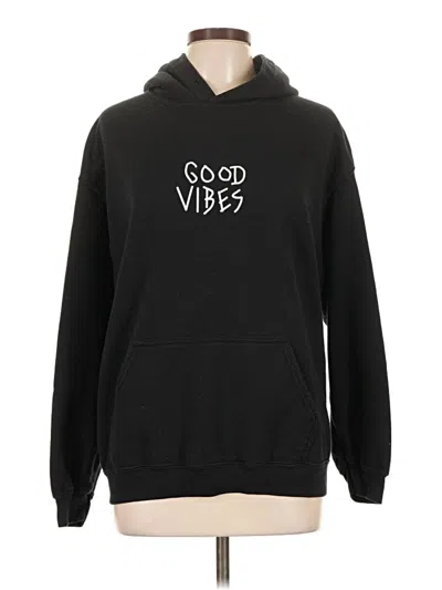 Pre-owned Assorted Brands Pullover Hoodie In Black