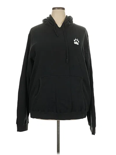 Pre-owned Assorted Brands Pullover Hoodie In Black