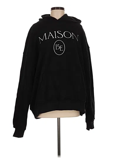 Pre-owned Assorted Brands Pullover Hoodie In Black