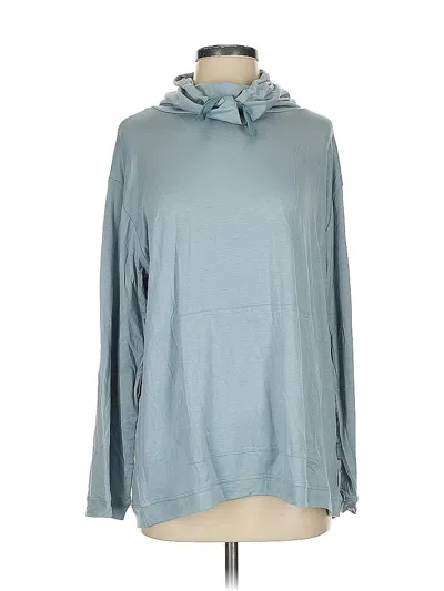 Pre-owned Assorted Brands Pullover Hoodie In Blue