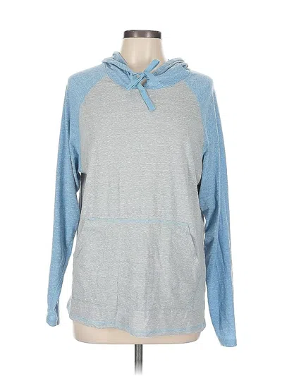 Pre-owned Assorted Brands Pullover Hoodie In Blue