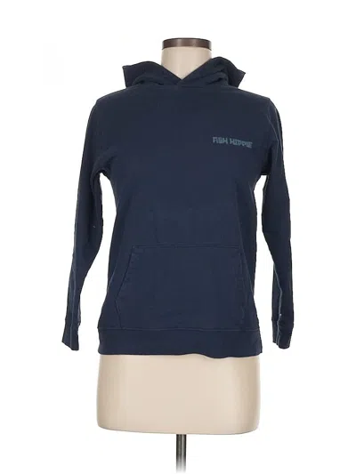 Pre-owned Assorted Brands Pullover Hoodie In Blue