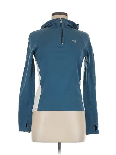 Pre-owned Assorted Brands Pullover Hoodie In Blue