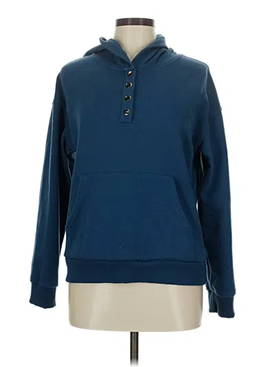Pre-owned Assorted Brands Pullover Hoodie In Blue