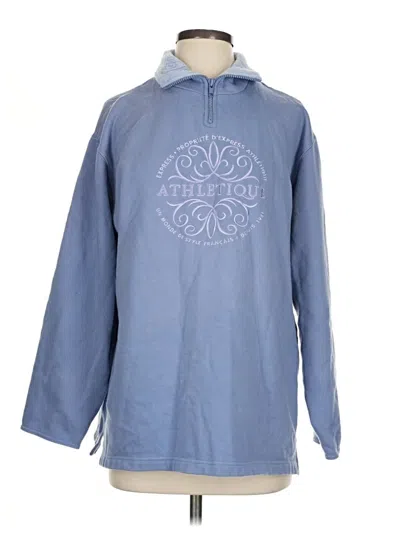 Pre-owned Assorted Brands Pullover Hoodie In Blue