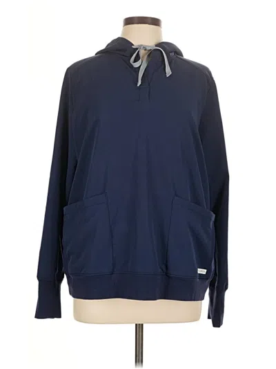 Pre-owned Assorted Brands Pullover Hoodie In Blue