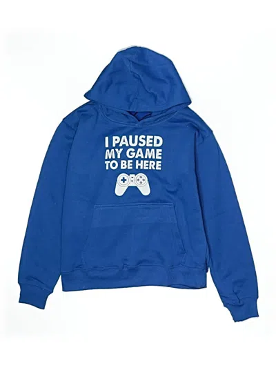 Pre-owned Assorted Brands Kids' Pullover Hoodie In Blue