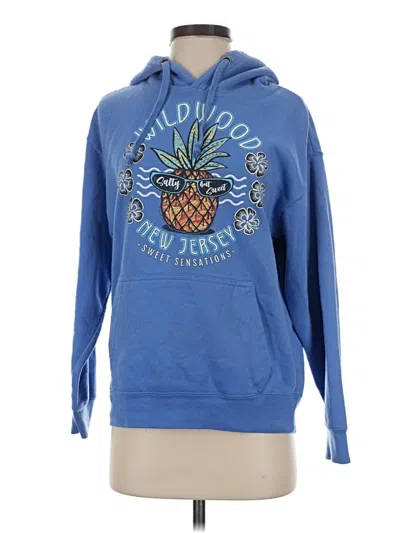 Pre-owned Assorted Brands Pullover Hoodie In Blue