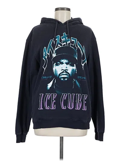 Pre-owned Assorted Brands Pullover Hoodie In Blue