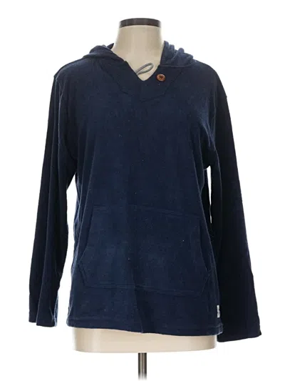 Pre-owned Assorted Brands Pullover Hoodie In Blue