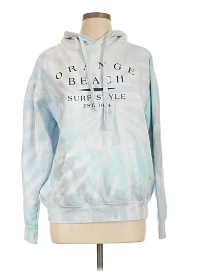 Pre-owned Assorted Brands Pullover Hoodie In Blue