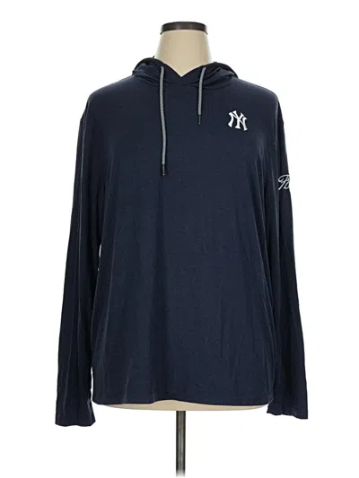 Pre-owned Assorted Brands Pullover Hoodie In Blue
