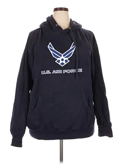 Pre-owned Assorted Brands Pullover Hoodie In Blue