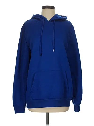 Pre-owned Assorted Brands Pullover Hoodie In Blue