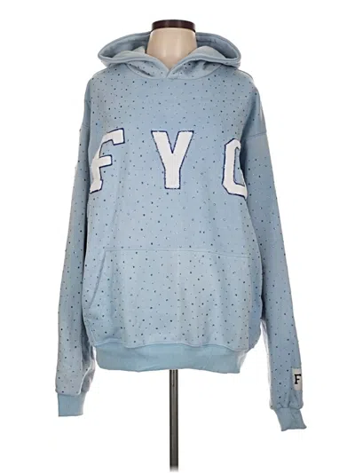 Pre-owned Assorted Brands Pullover Hoodie In Blue