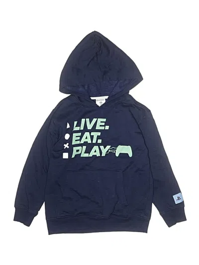 Pre-owned Assorted Brands Kids' Pullover Hoodie In Blue