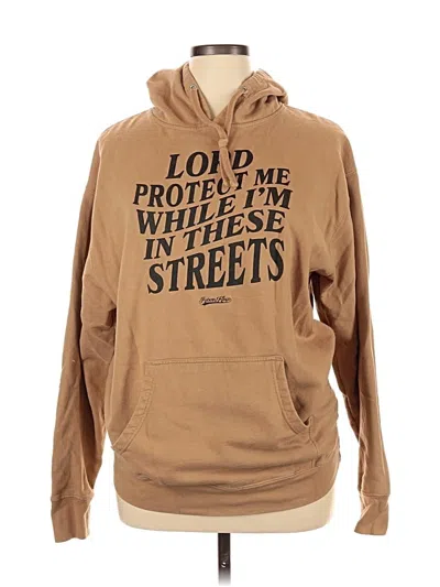 Pre-owned Assorted Brands Pullover Hoodie In Brown