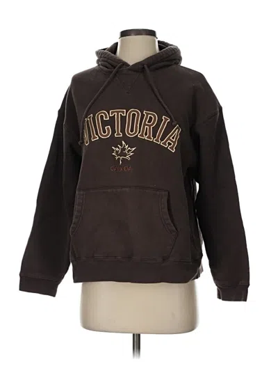 Pre-owned Assorted Brands Pullover Hoodie In Brown