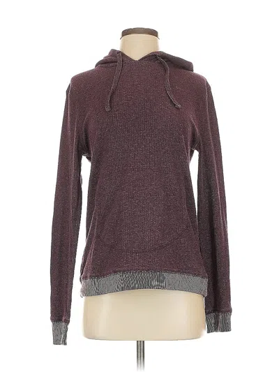 Pre-owned Assorted Brands Pullover Hoodie In Burgundy