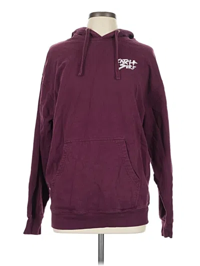Pre-owned Assorted Brands Pullover Hoodie In Burgundy