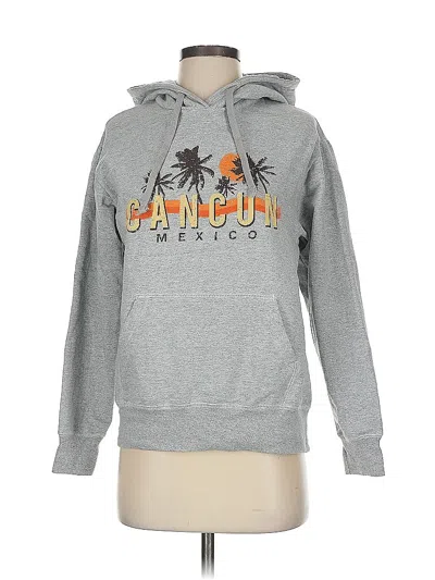 Pre-owned Assorted Brands Pullover Hoodie In Gray