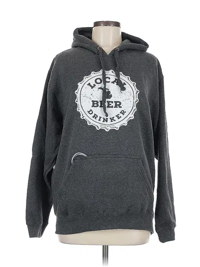 Pre-owned Assorted Brands Pullover Hoodie In Gray