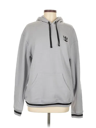 Pre-owned Assorted Brands Pullover Hoodie In Gray
