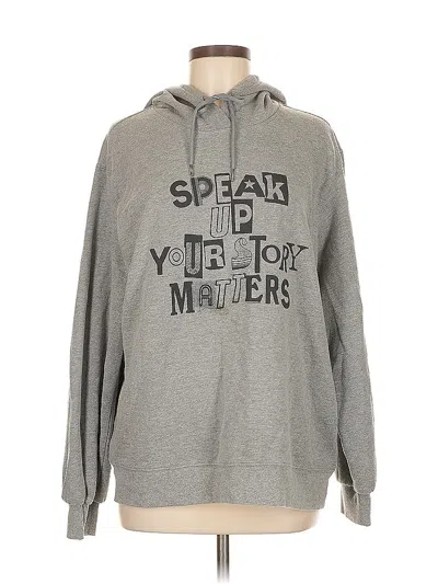 Pre-owned Assorted Brands Pullover Hoodie In Gray
