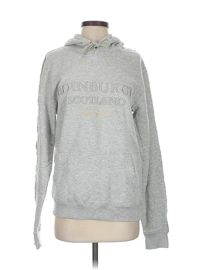 Pre-owned Assorted Brands Pullover Hoodie In Gray