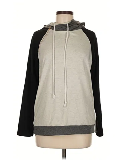 Pre-owned Assorted Brands Pullover Hoodie In Gray
