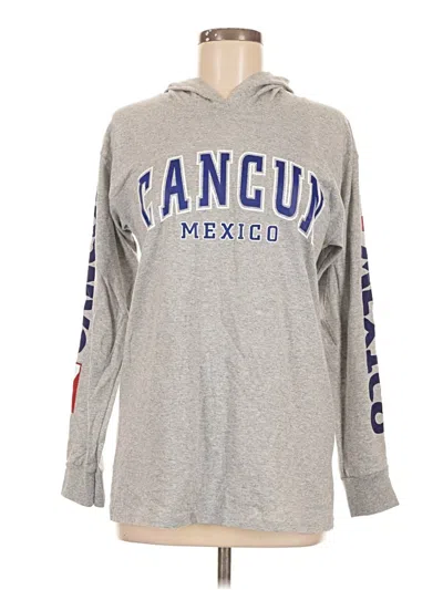 Pre-owned Assorted Brands Pullover Hoodie In Gray