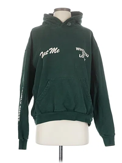 Pre-owned Assorted Brands Pullover Hoodie In Green