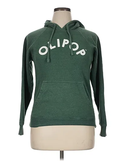 Pre-owned Assorted Brands Pullover Hoodie In Green
