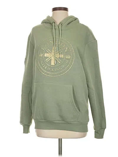 Pre-owned Assorted Brands Pullover Hoodie In Green