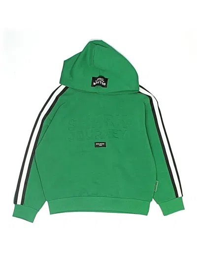 Pre-owned Assorted Brands Kids' Pullover Hoodie In Green