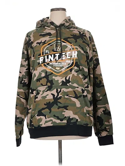 Pre-owned Assorted Brands Pullover Hoodie In Green