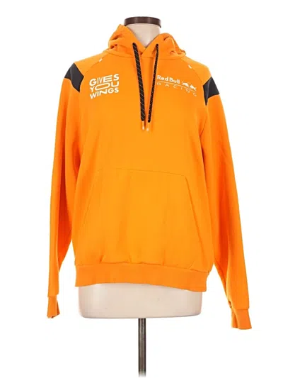 Pre-owned Assorted Brands Pullover Hoodie In Orange