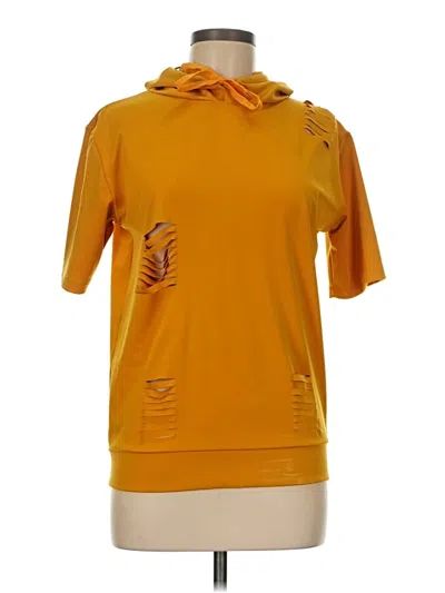 Pre-owned Assorted Brands Pullover Hoodie In Orange