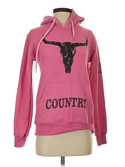 Pre-owned Assorted Brands Pullover Hoodie In Pink