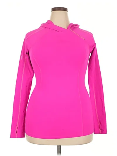 Pre-owned Assorted Brands Pullover Hoodie In Pink