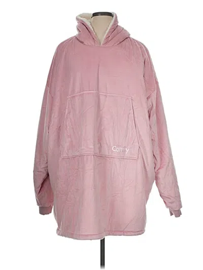 Pre-owned Assorted Brands Pullover Hoodie In Pink