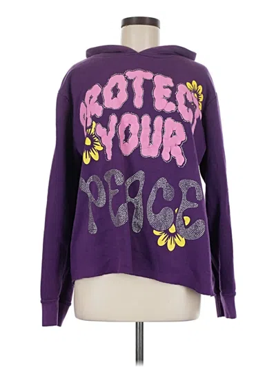 Pre-owned Assorted Brands Pullover Hoodie In Purple