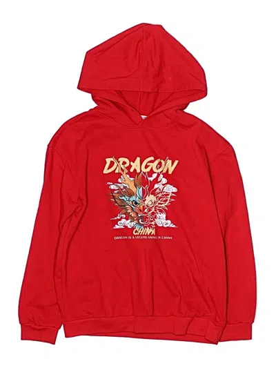Pre-owned Assorted Brands Kids' Pullover Hoodie In Red