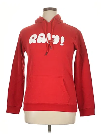 Pre-owned Assorted Brands Pullover Hoodie In Red
