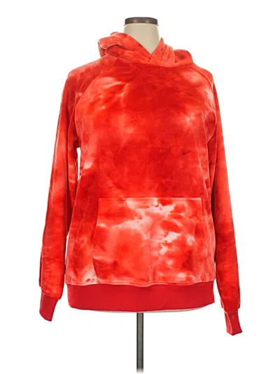 Pre-owned Assorted Brands Pullover Hoodie In Red