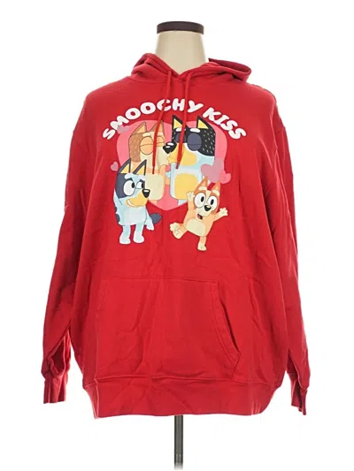 Pre-owned Assorted Brands Pullover Hoodie In Red