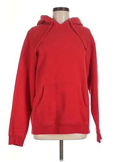 Pre-owned Assorted Brands Pullover Hoodie In Red