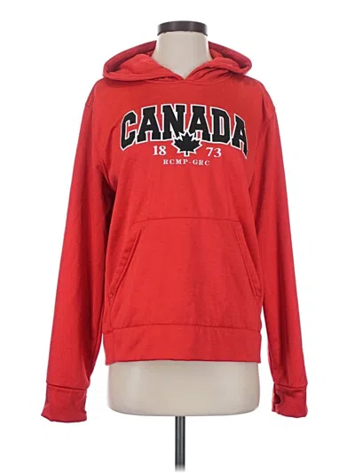 Pre-owned Assorted Brands Pullover Hoodie In Red